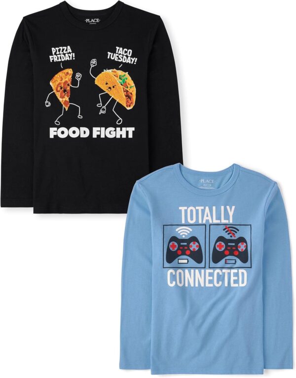 The Children's Place Boys' Classic Gamer and Game Boss Tee 2 Pack