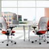 Steelcase Leap Office Chair, Black Frame and Buzz2 Alpine Fabric - Image 5