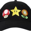 Super Mario Brothers Power-Ups Black Traditional Adjustable Hat - Image 2
