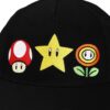 Super Mario Brothers Power-Ups Black Traditional Adjustable Hat - Image 4